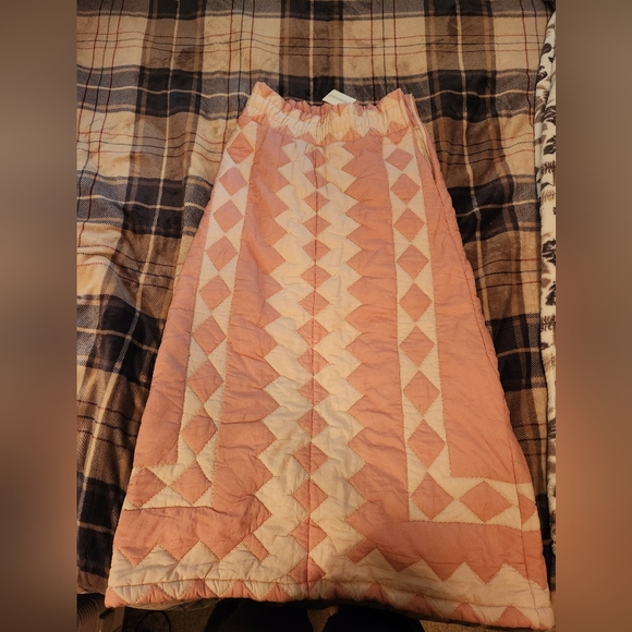 RARE SOLD OUT SEA NEW YORK HELENA PATCHWORK QUILTED MIDI SKIRT Pink - Picture 6 of 8